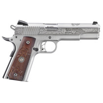 Ruger SR1911 45 Auto Custom Engraved Hardwood 5" Barrel 8+1 Rnd