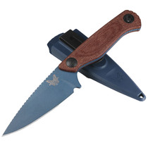 Benchmade Dacian Brown Canvas Micarta Spear Point Folding Knife