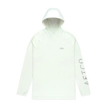 Aftco Samurai Sun Protection Hoodie Shirt Canary Green Heather L