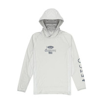 Aftco Barracuda Geo Cool Fishing Hood & Mask Silver Heather S