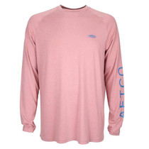 Aftco Men's Samurai 2 Performance Shirt Hazy Rose Heather 2X