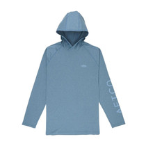 Aftco Samurai Sun Protection Hoodie Shirt Space Blue Heather 2X