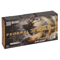Federal Premium 300 Winchester Magnum 175 Grain Polymer Tip 20 Rnd