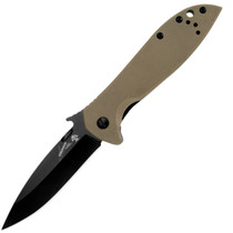 Kershaw CQC-4K 3.25" Folding Tan Drop Point G10 front