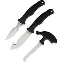 Schrade Uncle Henry Hunting Knife Set Black handle