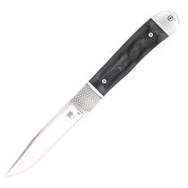 Cobratech Trapper Hidden Release 3.1" Satin D2 Blade Black