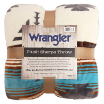 Carstens Wrangler Lone Mountain Plush Sherpa Throw Blanket