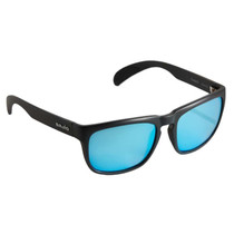 Bajio Swash Sunglasses Matte Black frame / Blue Mirror Glass Lens