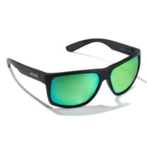 Bajio Boneville Sunglasses Matte Black Frame Green Polycarbonate Lenses