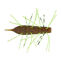 Geecrack Imo Kemushi Stick Worm 3.75" 4 Pack Green Pumpkin/Bite Chart