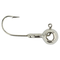Leland's Lures Crappie Magnet Eyehole Round Jig Head Nickel 1/16 oz.