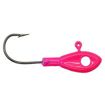 Leland's Lures Eye Hole Minnow Head Jig Head Pink 1/16 oz.