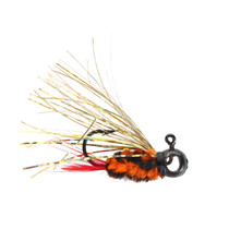 Leland's Lures Crappie Magnet Eye Hole Bream Boss Jig Orange 1/32 oz.