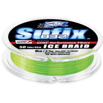 Sufix 832 Advanced Ice Braid Neon Lime 6LB 50 yds.