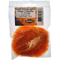 Semperfli Gold Tinsel Fleck 15mm Large FL Orange