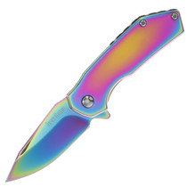 Kershaw Valve Folding Knife 2.25" Rainbow Blade and Handle
