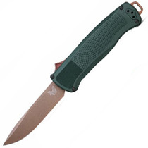 Benchmade Shootout Taiga Green Grivory Drop-Point OTF 3.49" Blade