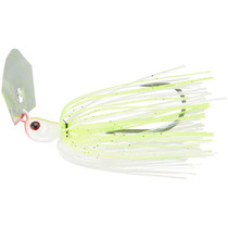 Hag's Baits Hurricane Bladed Jig - 3/8 oz White Chartreuse Silver Blade