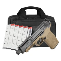Smith and Wesson M&P5.7 FDE / Black 5.7 X 28 5" Barrel 22-Round 6 Mag