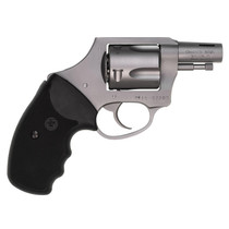 Charter Arms 74429 Boomer Large 44 Special, 5 Shot 2" Matte Stainless Steel Ported/Tapered Barrel, Matte Stainless Cylinder & Frame w/Black Finger Grooved Rubber Grip