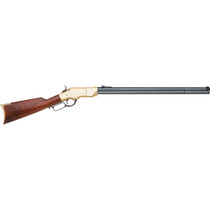 Taylors & Company 550252 1860 Uberti Full Size 44-40 Win 13+1 24.25" Blued Octagon Barrel, Brass Receiver, Walnut Fixed Stock, Right Hand