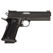 Rock Island 51738 Pro Ultra Match HC 40 S&W 16+1 5" Stainless Barrel, Black Parkerized Steel Serrated Slide, Black Parkerized Steel Frame w/Beavertail, Black G10 Grip, Right Hand