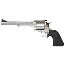 Magnum Research BFR45707 BFR Long Cylinder Large Frame 45-70 Gov 5 Shot, 7.50" Brushed Stainless Steel Barrel, Cylinder & Frame, Black Hogue Rubber Grip, Exposed Hammer