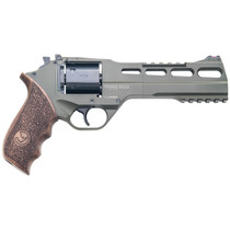 Chiappa Firearms CF340282 Rhino 60SAR SAO 357 Mag 6rd 6" Blued Cylinder OD Green Steel Barrel OD Green Cerakote Aluminum Frame with Walnut Grip