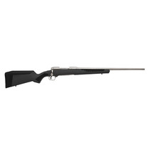 Savage Arms 57049 110 Storm Full Size 338 Win Mag 3+1 24" Matte Stainless Button-Rifled Barrel, Matte Drilled & Tapped Stainless Steel Receiver, AccuStock Matte Gray Synthetic Stock, Right Hand