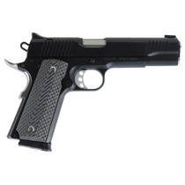 Magnum Research DE1911G 1911 G 45 ACP Caliber with 5.01" Barrel, 8+1 Capacity, Overall Matte Black Finish Carbon Steel, Beavertail Frame, Serrated Slide & Black/Gray G10 Grip