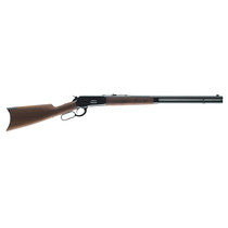Winchester Repeating Arms 534175142 Model 1886 Short Rifle Full Size 45-70 Gov 8+1 24" Brushed Polish Blued Sporter Barrel, Drilled & Tapped Steel Receiver, Grade I Satin Walnut Straight Grip Stock