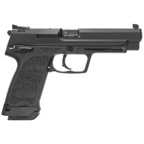 HK 81000363 USP Expert V1 9mm Luger 18+1, 5.19" Black Polygonal Rifled Barrel, Black Serrated Steel Slide, Black Polymer Frame, Black Polymer Grip Ambidextrous