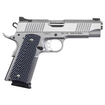 Magnum Research DE1911CSS Desert Eagle 1911 C 45 ACP 8+1, 4.30" Stainless Steel Bull Barrel, Matte Stainless Steel Serrated Slide & Frame w/Beavertail, Black/Gray G10 Grip, Grip Safety, Right Hand