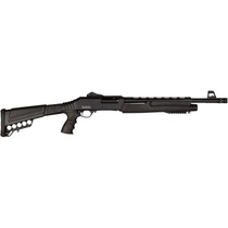 Dickinson LLC XX3D XX3D Commando 12 Gauge Pump 3" 5+1 18.50" Black Vent Rib Barrel, Picatinny Rail Receiver, Black Fixed w/Pistol Grip & Shell Carrier Synthetic Stock, Polymer Grip