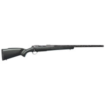 Nosler 47148 M48 Mountain Carbon 6.5 Creedmoor 4+1 24" Carbon Fiber Wrapped Barrel, Tungsten Gray Cerakote Metal Finish, Granite Green Mountain Hunter Stock