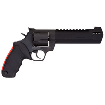 Taurus 2454061RH Raging Hunter 454 Casull 5rd 6.75" Matte Black Oxide Steel Black Rubber with Integrated Red Cushion Insert Grip