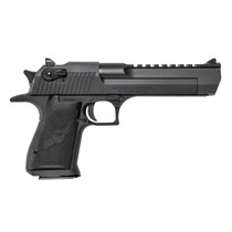 Magnum Research DE429 Desert Eagle Mark XIX 429 DE 7+1, 6" Black Steel Barrel, Matte Black Serrated Carbon Steel Slide & Frame w/Beavertail, Black Rubber Grip, Manual Thumb Safety, Right Hand