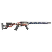 Ruger 8422 Precision Rimfire 22 LR 15+1 18" Threaded 1137 Alloy Steel Barrel, American Flag Cerakote Finish, Adjustable Quick-Fit Precision Rimfire Stock, 30 MOA Picatinny Rail, Optics Ready