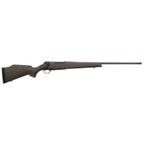 Weatherby MWL01N65RWR6B Mark V Weathermark LT 6.5 Wthby RPM 4+1 24" Barrel/Rec. w/Flat Dark Earth Cerakote Finish, Flat Dark Earth Speckled Green Fixed Monte Carlo Fiberglass Stock