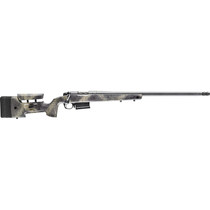 Bergara Rifles B14S382 B-14 Wilderness HMR 6.5 Creedmoor 5+1 24" Threaded, Sniper Gray Cerakote Barrel/Rec, Adj. SoftTouch Woodland Camo Stock with Mini-Chassis, Omni Muzzle Brake