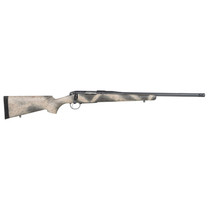 Bergara Rifles BPR33308 Premier Highlander 308 Win 4+1 20" Sniper Gray Cerakote Fluted Barrel, Sniper Gray Cerakote Stainless Steel Receiver, Woodland Camo Grayboe Stock