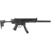 GSG GERGGSG1622ML GSG-16 Full Size 22 LR 22+1 16.25" Black Polymer Receiver w/Picatinny Rail, M-LOK & Picatinny Rail Handguard, Black Collapsible Synthetic Stock w/Storage Compartment, Right Hand