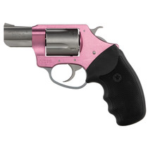 Charter Arms 93830 Undercover Southpaw 38 Special, 5 Shot 2" Matte Stainless Steel Barrel & Cylinder, Pink Aluminum Frame w/Black Finger Grooved Rubber Grip, Exposed Hammer