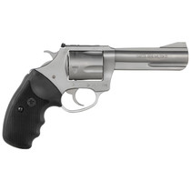 Charter Arms 79942 Pitbull Large 9mm Luger 5 Shot 4.20" Matte Stainless Steel Barrel, Cylinder & Frame w/Black Finger Grooved Rubber Grip