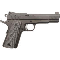 Rock Island 56789 XT Magnum Target 22 Mag 14+1 5" All Black Parkerized Serrated Slide, Steel Frame w/Beavertail, Black G10 Grip
