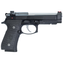 Langdon Tactical Tech LTT-92E-FSTJ 92 Elite LTT 9mm Luger Caliber with 4.70" Barrel, 15+1 Capacity, Overall Black Finish Steel, Picatinny Rail Frame, Serrated Slide, VZ/LTT G10 Grip & Trigger Job