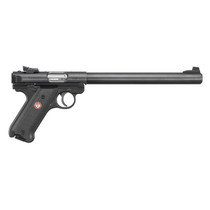 Ruger 40173 Mark IV Target 22 LR 10+1 10" Overall Blued Bull Barrel, Slide & Frame, Black Checkered Polymer Grips