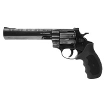Weihrauch Guns 770134 Windicator 357 Mag 6rd 6" Blued Steel Barrel, Cylinder & Frame, Ramp Front/Fixed Rear Sights, Exposed Hammer, Finger Grooved Black Rubber Grip