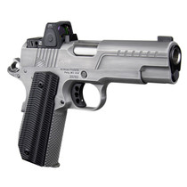 Ed Brown FX2SS FX2 45 ACP 7+1 4.25" Recessed Crown Barrel, Stainless Steel Engraved American Flag/Serrated Slide, Stainless Steel Frame, Trijicon RMRcc 3.25 MOA Sight