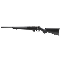 Tikka JRT1X409 T1X MTR Full Size 17 HMR 10+1 20" Black Threaded Barrel, Black Drilled & Tapped Stainless Steel Receiver, Black Fixed Synthetic Stock, Left Hand